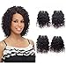 cocolove Brazilian Jerry Curl Human Hair Weave 4 Bundles 8 Inch Short Kinky Curly Small Bundle 10A Grade 100% Unprocessed Raw Virgin Remy Hair Extensions Sew In 4Bundle Natural Black Color 50g for Women Girls - Image 2