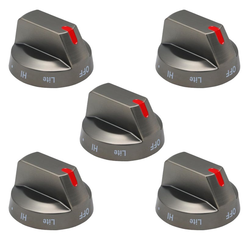 Casmer Dg94-03500A/Z (5Pcs) For Samsung Stove Knob Replacement  Dg94-03500X For S Amsung Gas Stove Knobs Replacement  Samsung Stove/Oven Knob Replacement Compatible With Nx60T8111Sg/Aa - Image 1