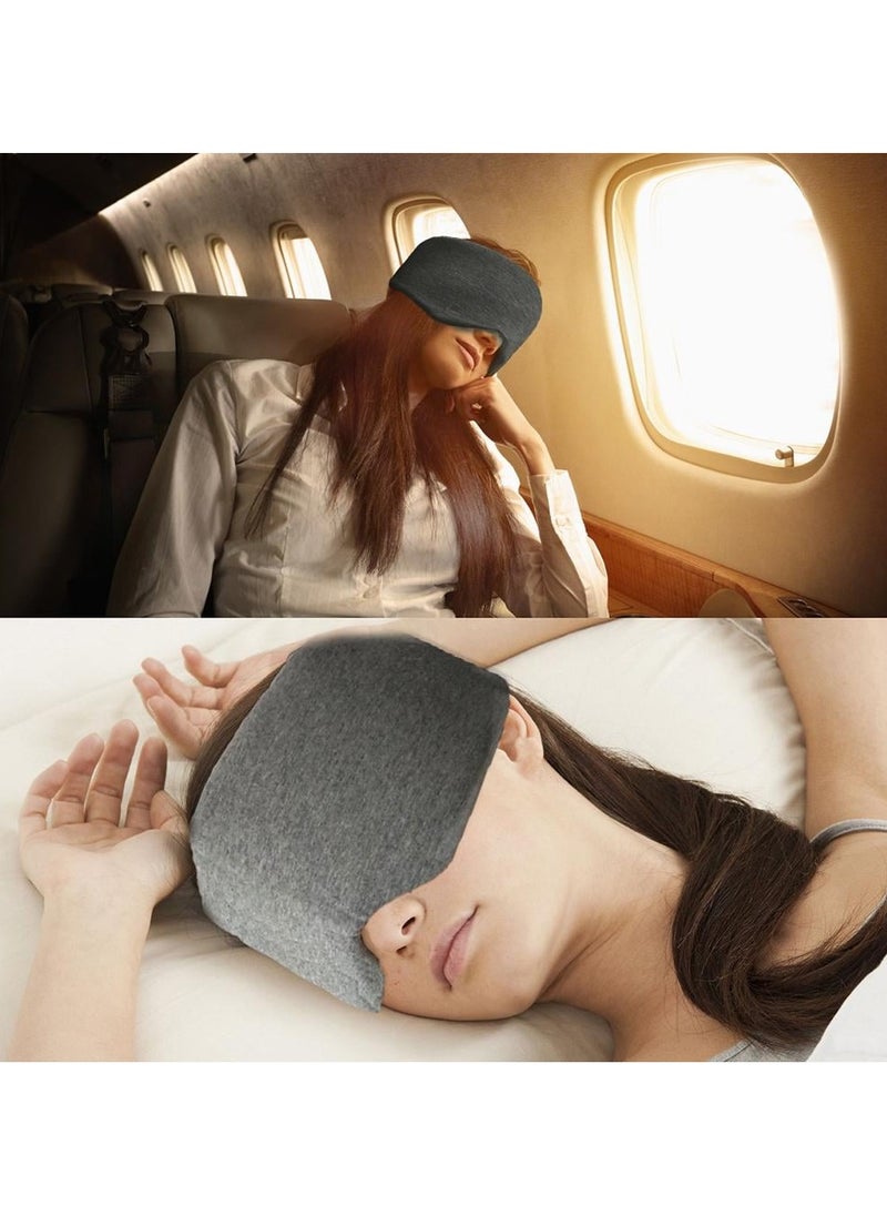 Bukela Sleeping Mask & Eye Mask for Sleeping: Blackout Cotton Eye Cover with Travel Pouch - Adjustable Lightweight Breathable Migraine Relief  - Image 4