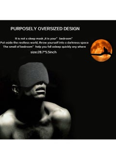 Bukela Sleeping Mask & Eye Mask for Sleeping: Blackout Cotton Eye Cover with Travel Pouch - Adjustable Lightweight Breathable Migraine Relief  - Image 4