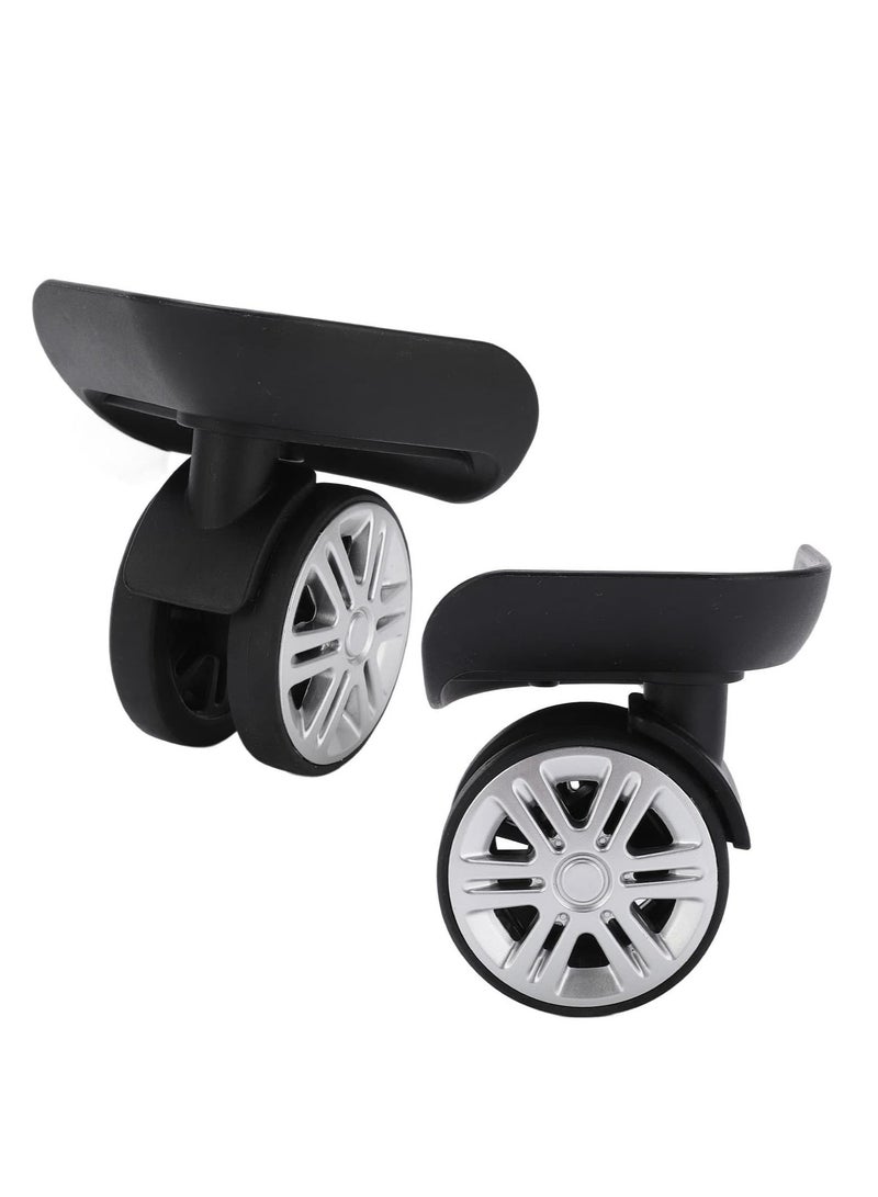 Oasisgalore 1 Pair of Black Quiet Suitcase Wheels Luggage Replacement Wheels for Replacement and Repair - Image 3