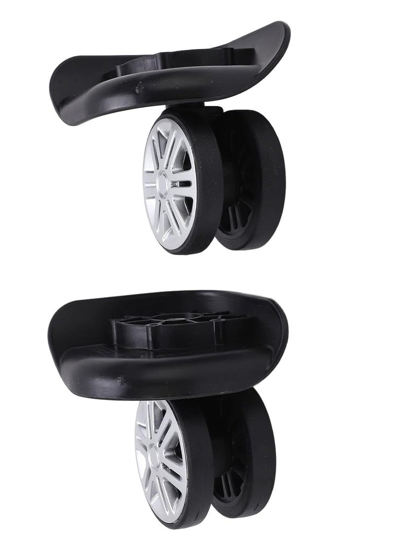 Oasisgalore 1 Pair of Black Quiet Suitcase Wheels Luggage Replacement Wheels for Replacement and Repair - Image 5
