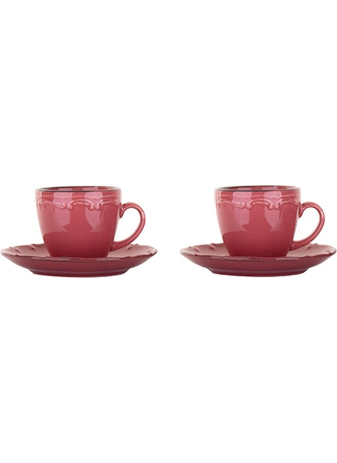 Marianna - Liana 4 Piece Coffee Cup Set for 2 People - Image 1