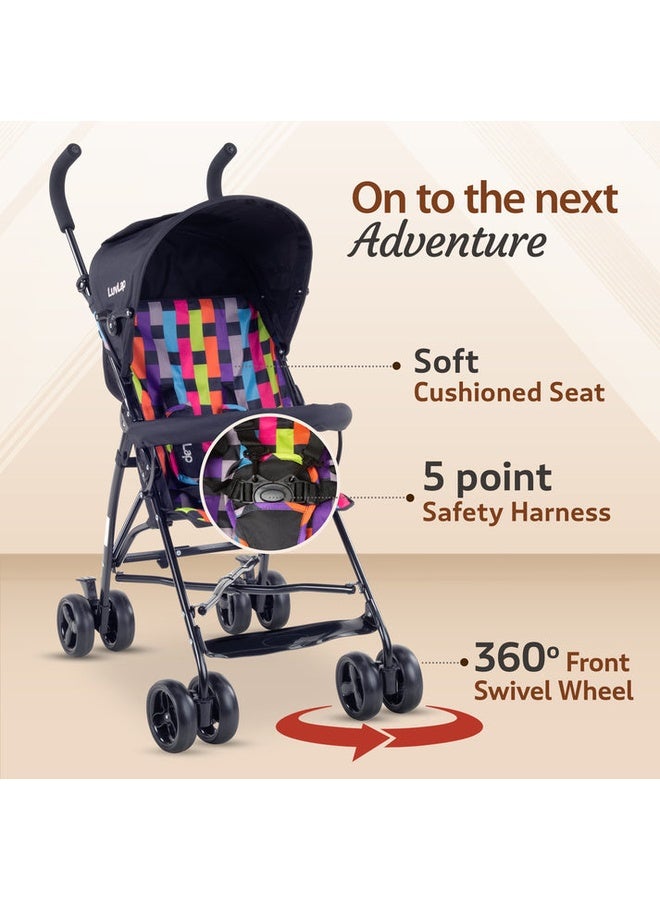 Luvlap عربة أطفال توتي فريوتي، سوداء - Image 5