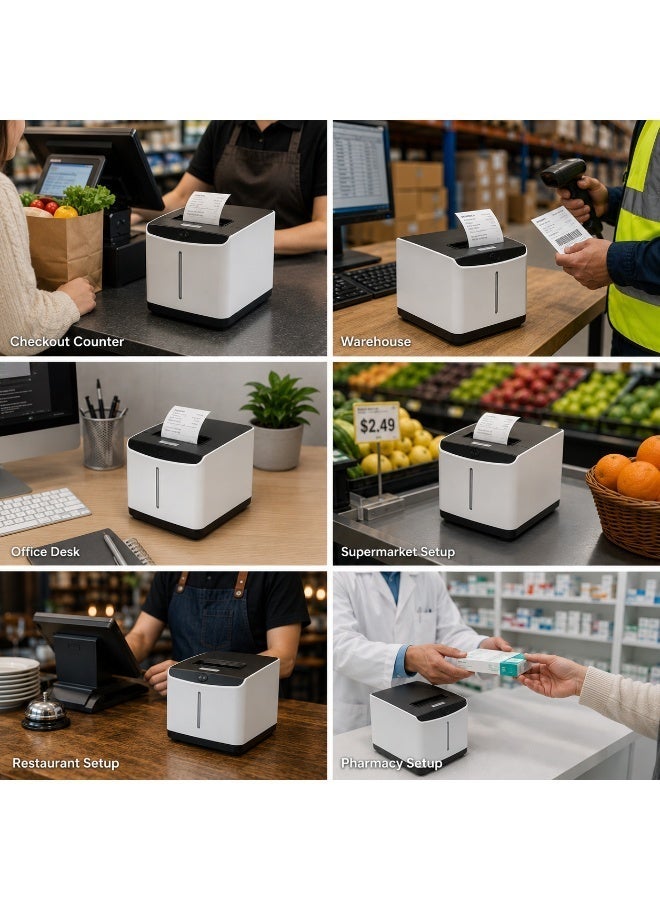 Xprinter Thermal Barcode & Waybill Receipt Label Printer 20 to 80 cm with USB+BT+Wifi Interface 1-Year Warranty XP-T371 - Image 4
