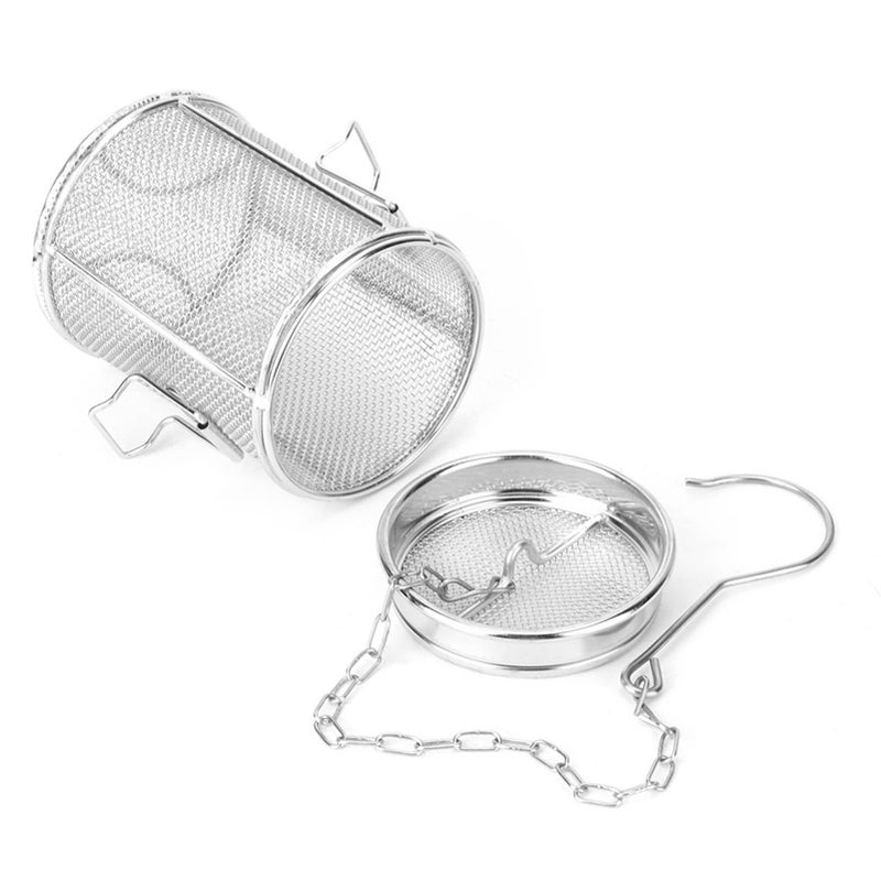 Stainless Steel Tea Ball Strainer Soup Seasonings Seperation Basket Spice Filter 14 x 10cm - Image 5
