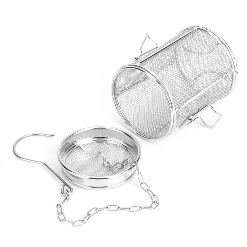 Stainless Steel Tea Ball Strainer Soup Seasonings Seperation Basket Spice Filter 14 x 10cm - Image 3