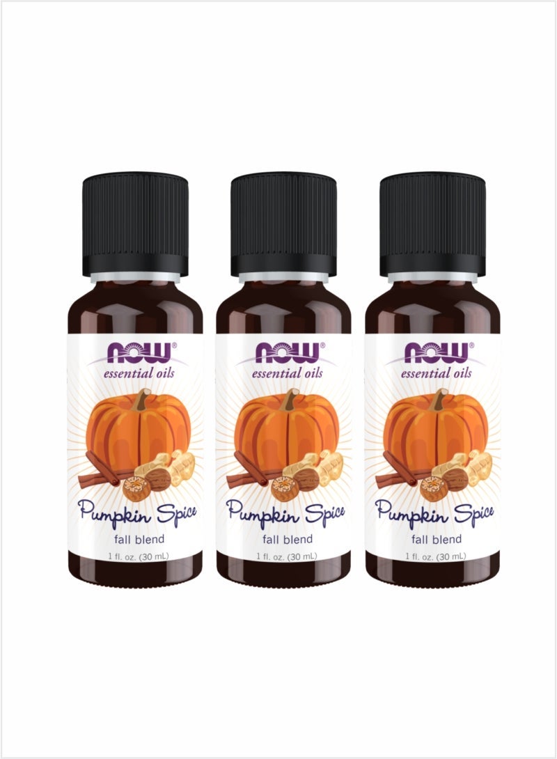 Now Essential Oils Pumpkin Spice Fall Blend – 30ml (Pack of 3)