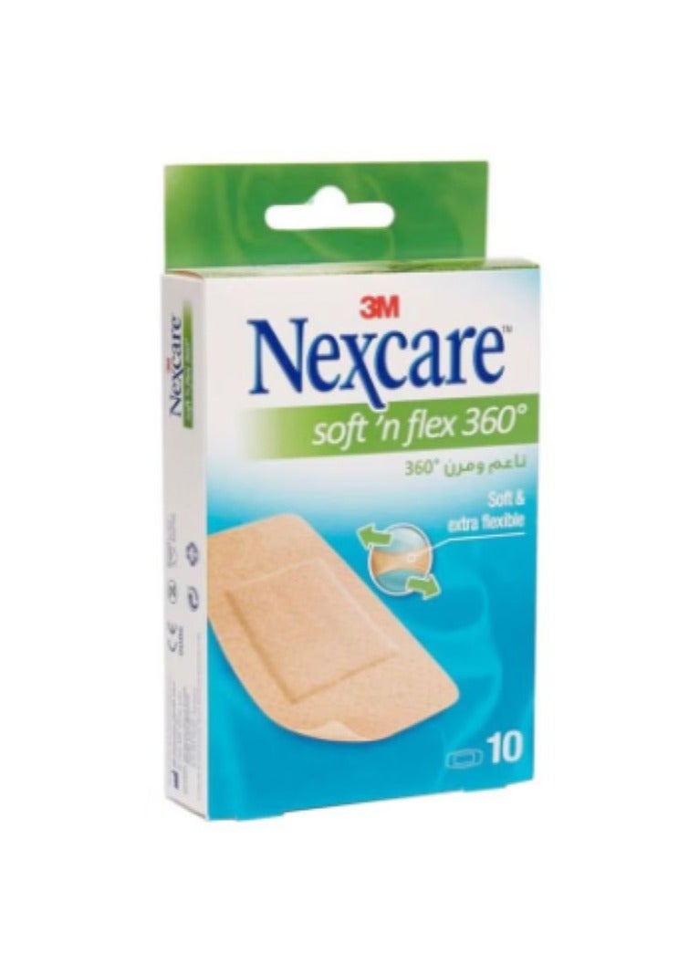 Nexcare Ultra Stretch MAXI Flexible Comfort Bandages, G, 50 mm x 101 mm, 10/Pack