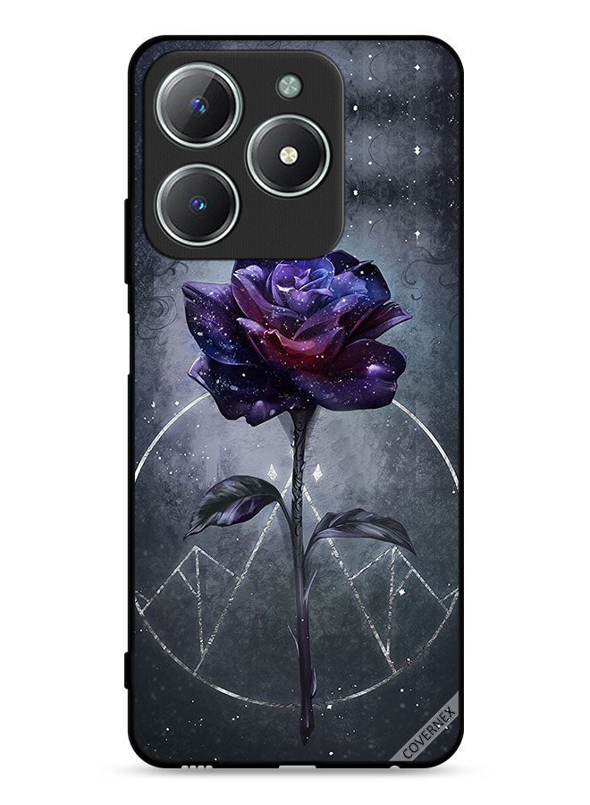 Covernex Realme C61 4G Protective Case Cover Dark Flower Wallpaper - Image 1