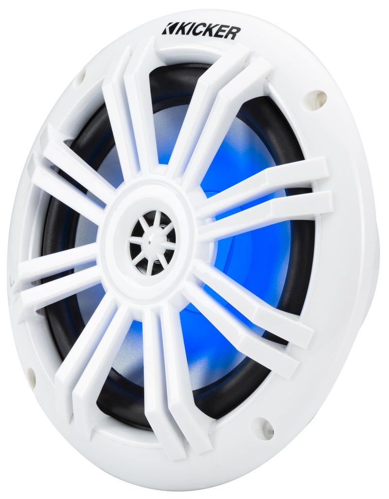 Kicker كيكر 51KM604WL KM 6.5" 4Î© سماعات بحريّة كواكسيال LED - زوج - Image 3