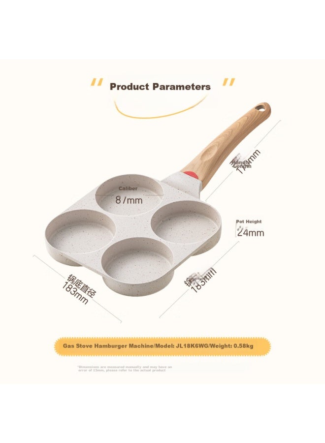 ASD Aishida Non-stick Frying Pan, Maifan Stone Non-stick Pan, 18cm, Specially Designed For Open Flame, Egg Frying Pan - Image 1