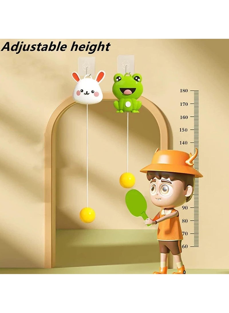 Nariele Hanging Table Tennis Trainer Portable Ping Pong Paddle Set for Kids with Racket and Balls Parent-Child Door Pong Game Exerciser Full Pingpong Starter Kit for Outdoor Indoor Games Exercise - Image 5