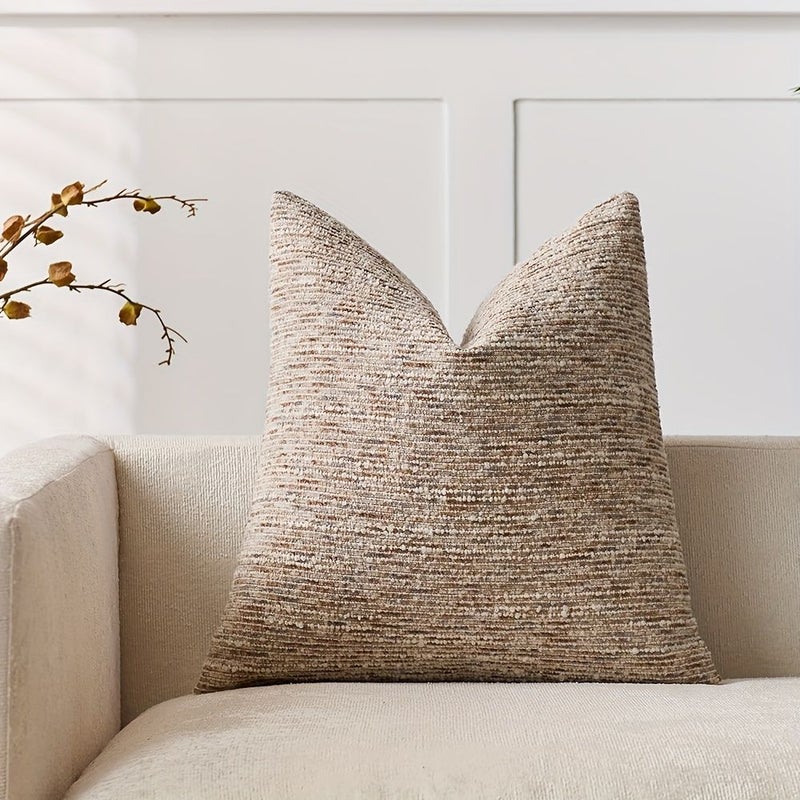 Dark Gray 40x40cm 16x16inch Cationic Loop Pile Pillowcase Cushion Cover for Living Room Bedroom Sofa Without Pillow Insert - Image 5