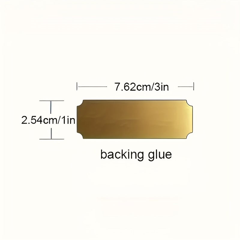 Solid Stainless Steel Engraved Plaque Custom Name Plate with Adhesive Backing Style B Line Frame - Image 3
