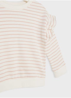 MANGO Infant Striped Frill Sweatshirt  - Image 3
