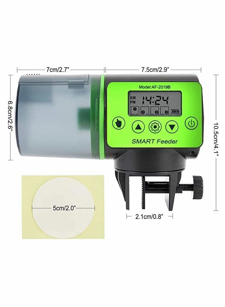 KASTWAVE Automatic Aquarium Fish Feeder, Moisture-Proof Electric Auto Fish Feeder, Aquarium Tank Timer Feeder Vacation and Weekend Fish Food Dispenser - Image 2