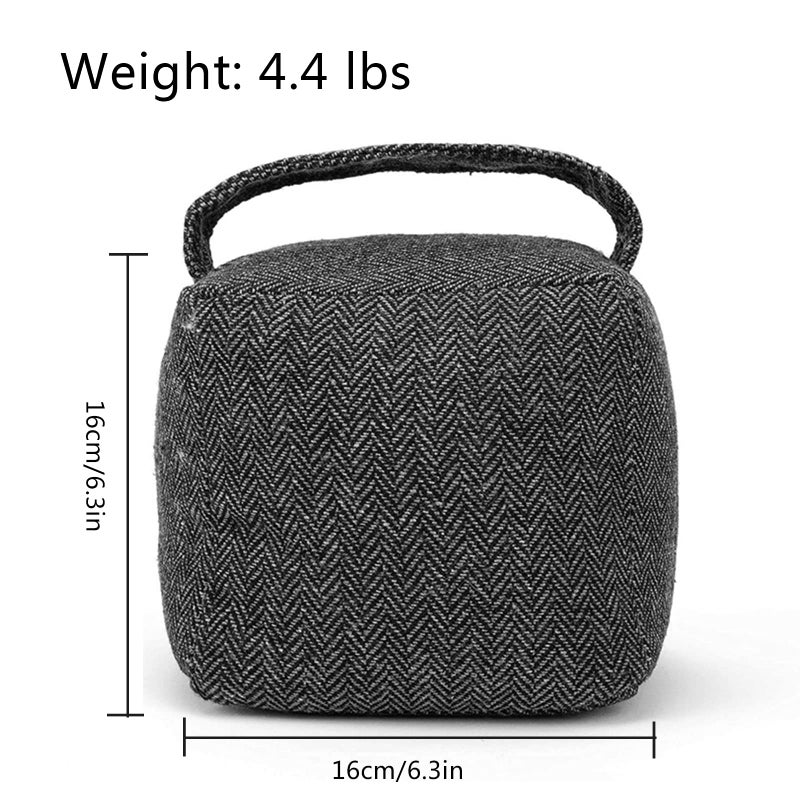 jioko 4.4 lbs Heavy-Duty Door Stopper, Decorative Door Stopper, Weighted Fabric Door Stopper for Bedroom, Living Room, Interior & Exterior Doors, Also for Door Prop for Cats Dogs - Image 2
