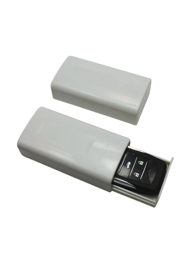 Omana Magnetic Hide-a-Key Holder - Strong Magnet Car Safe, Emergency Box, Secret Case for House Home (White), Standard, (GIV22) - Image 2