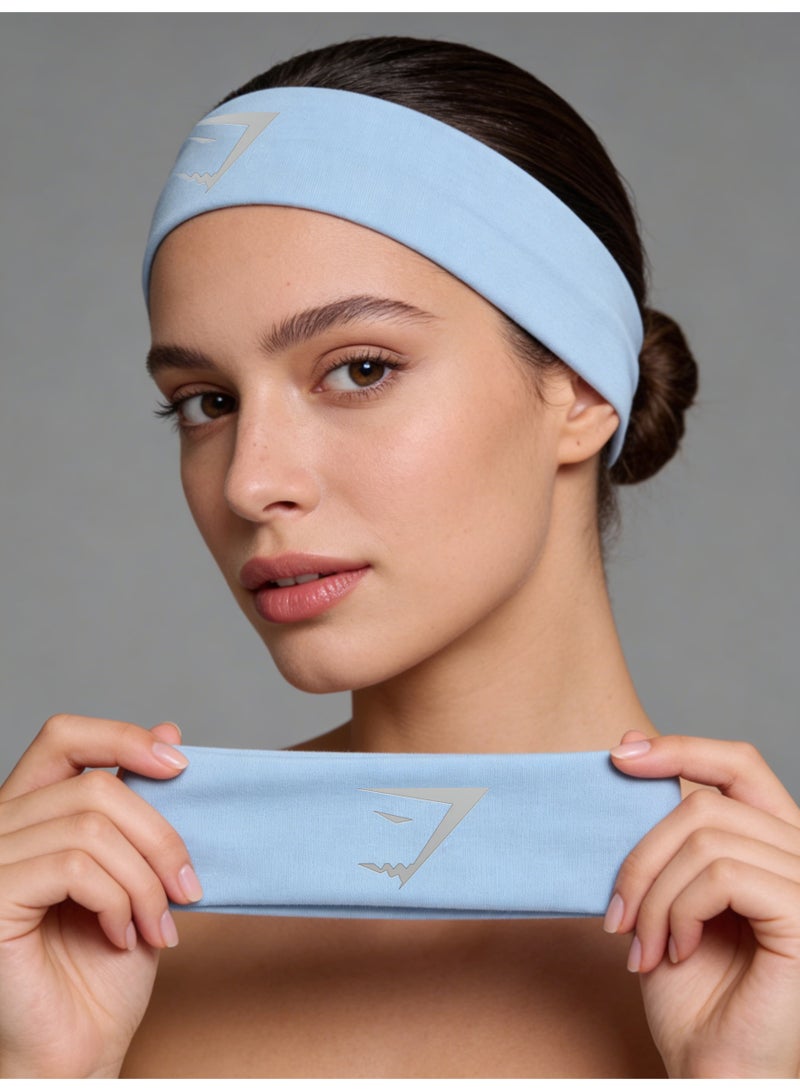جيمشارك Sports performance headband - moisture wicking fabric hair accessory with gym, yoga, and daily styling logos - Image 3