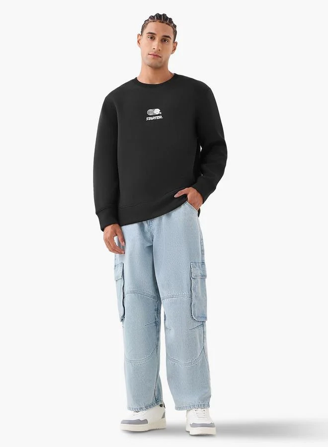 Starter  Starter Men Regular Fit Logo Print Sweatshirt for Men | Best Price UAE