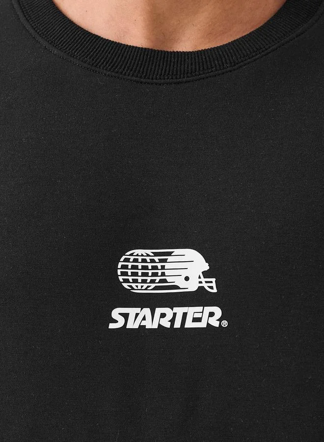 Starter  Starter Men Regular Fit Logo Print Sweatshirt for Men | Best Price UAE