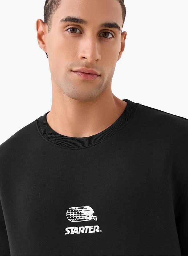 Starter  Starter Men Regular Fit Logo Print Sweatshirt for Men | Best Price UAE
