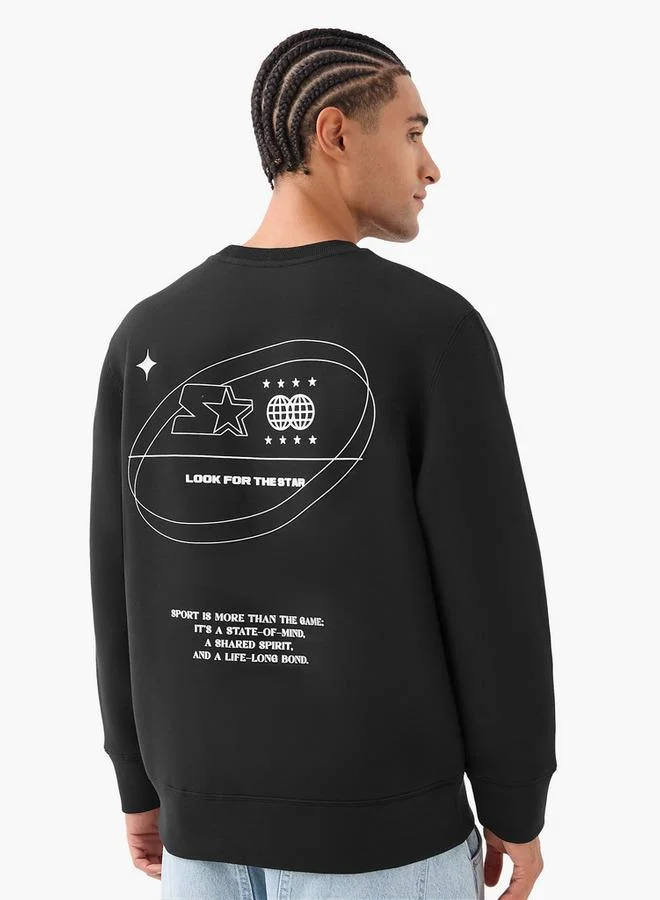 Starter  Starter Men Regular Fit Logo Print Sweatshirt for Men | Best Price UAE