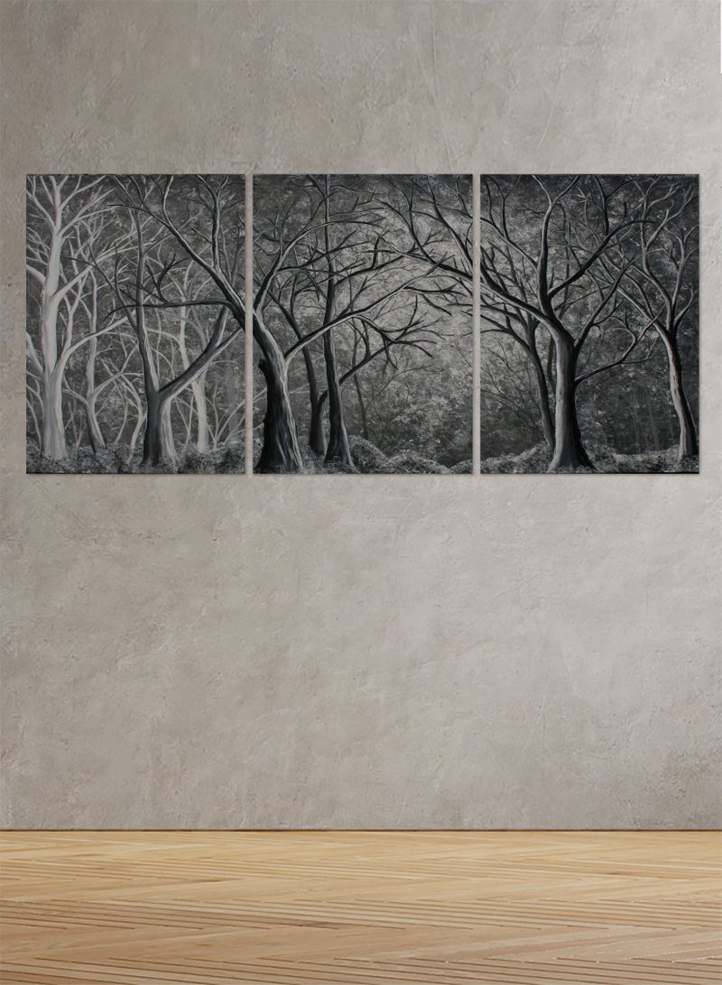 Marktna Decorative Wall Art Painting with a Nature Design, 3 Pieces, Size 120x60 cm - Image 1