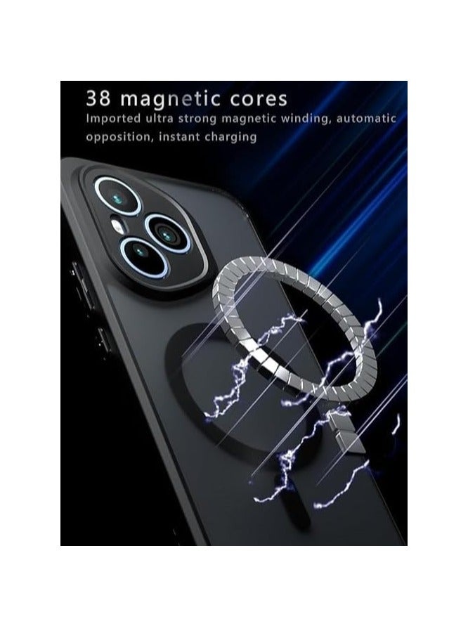 VKL Magnetic Case Compatible with Honor 400 Pro 5G Case, Selected TPU Material and Four Corner Airbags Shock and Drop Resistance Cover with Wireless Charging - Image 3