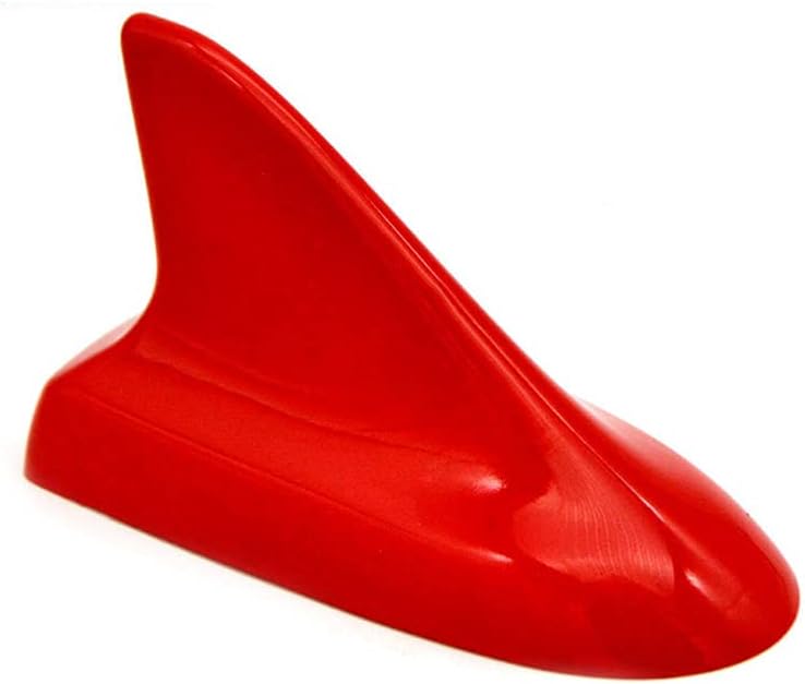 Auto Car Shark Fin Universal Roof Antenna Dummy Aerial for Decoration ONLY (Red)