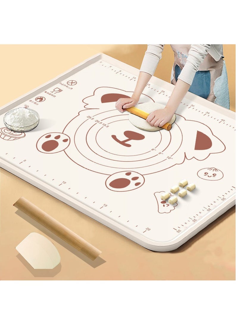 Extra-large bear silicone baking pad for kneading dough 70*50  - Image 1