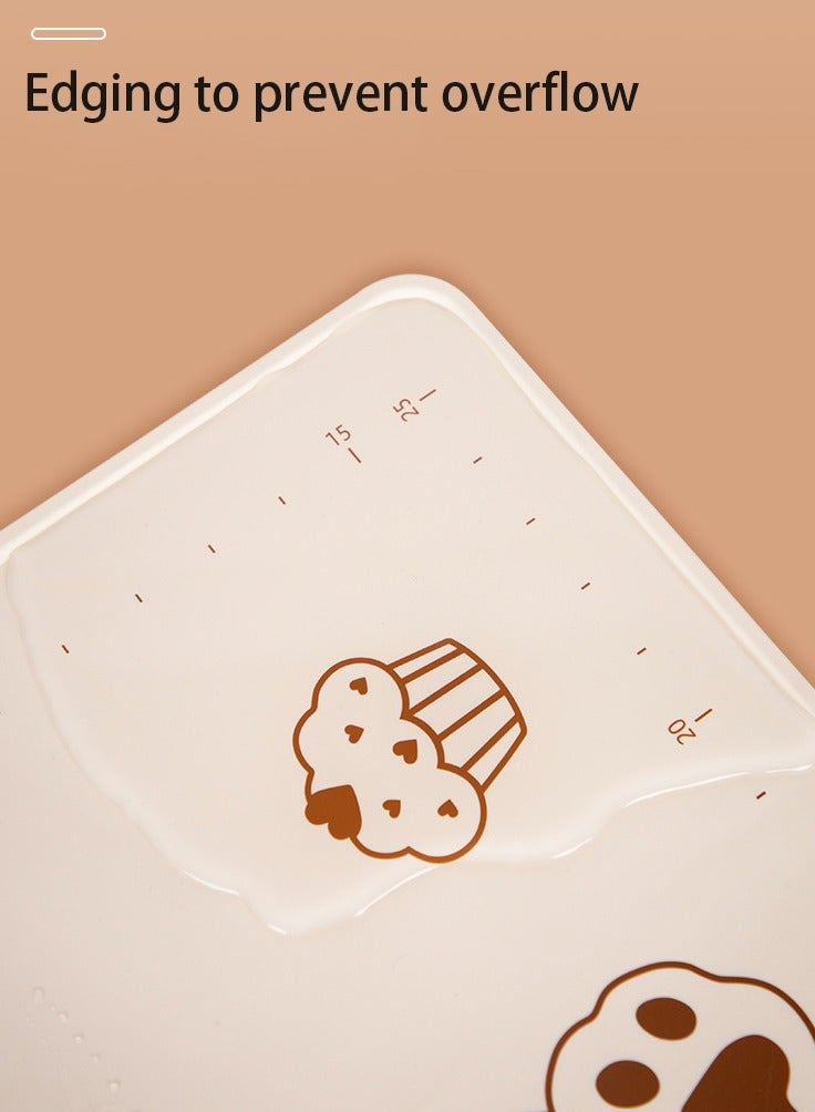 Extra-large bear silicone baking pad for kneading dough 70*50  - Image 4