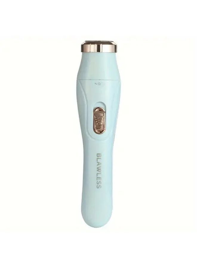 Sky Blue 3 in 1 Portable Electric Hair Removal Kit USB Charging Compact Razor - Image 1