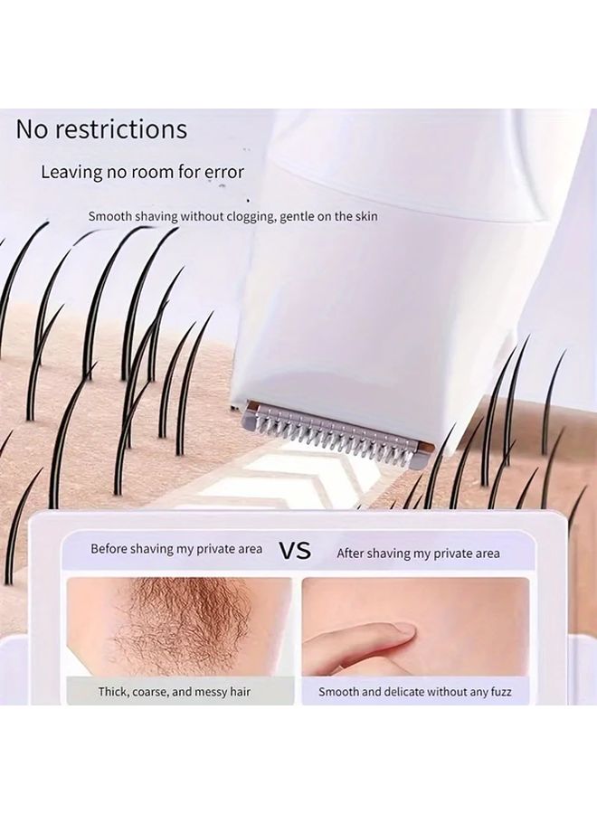 Sky Blue 3 in 1 Portable Electric Hair Removal Kit USB Charging Compact Razor - Image 4
