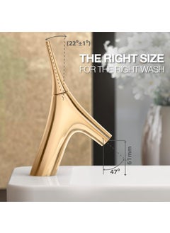Kohler KOHLER Vive Basin Mixer in French Gold Finish  - Image 2