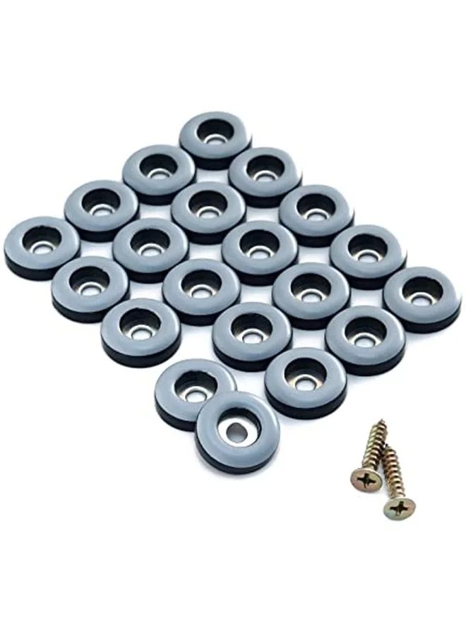 3 4 بوصة 20 قطعة منزلقات أثاث قوية من PTFE للكراسي والطاولات الخشبية - Image 1