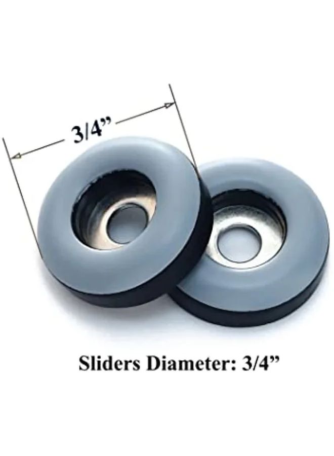 3 4 بوصة 20 قطعة منزلقات أثاث قوية من PTFE للكراسي والطاولات الخشبية - Image 3