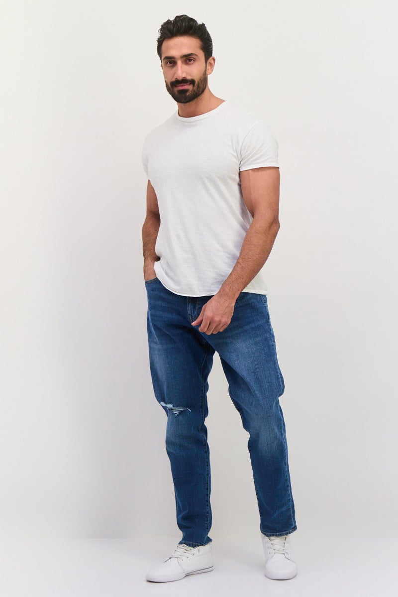 GAP Men Slim Fit Wash Stretchable Jeans, Blue - Image 3