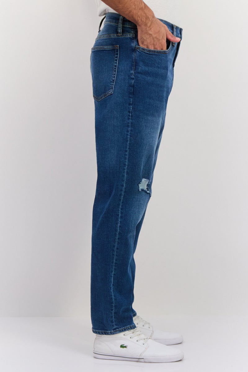 GAP Men Slim Fit Wash Stretchable Jeans, Blue - Image 2