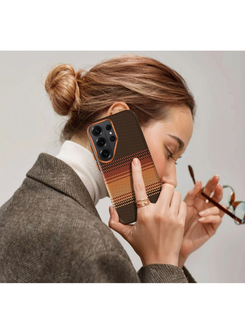 SULADA Case for Samsung Galaxy S26 Ultra, Aerospace-Grade Aramid Fiber Protective Cover, MagSafe Compatible Magnetic Slim Case, Ultra Lightweight Scratch Resistant with Raised Camera Protection – Sunset - Image 2