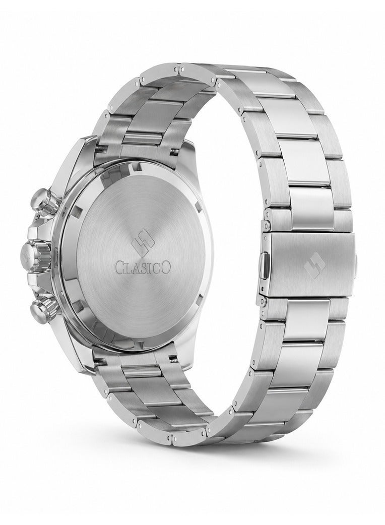Clasico Astra 42mm Chronograph — Ultra-Luxury Precision in Premium Stainless Steel - Image 3