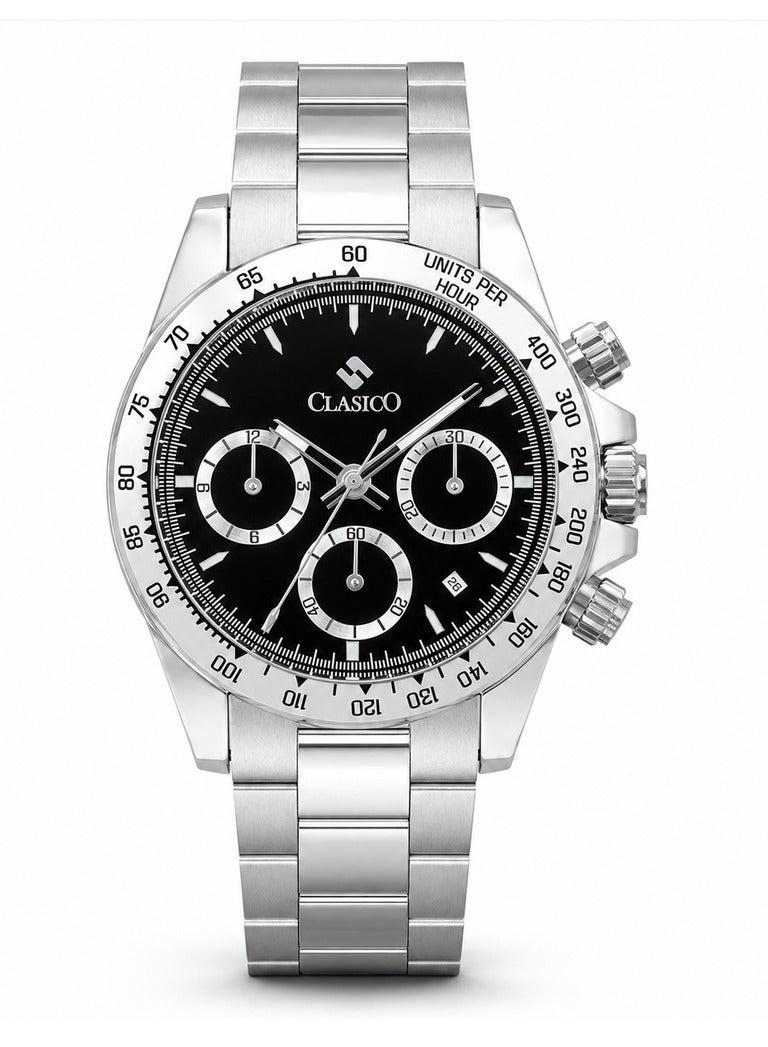 Clasico Astra 42mm Chronograph — Ultra-Luxury Precision in Premium Stainless Steel - Image 1