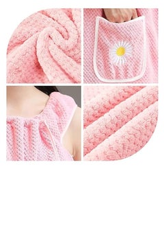Excefore Microfiber Wearable Towel Bath, Ladies Sling Towel Wrap, Bath and Gym Towel, Quick Dry Fleece Bathrobe, Women Shower Wrap Towel with Pocket, Towel Wrap for Women (Size:L)  - Image 2