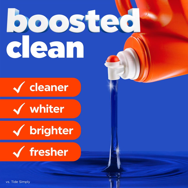 Tide Liquid Laundry Detergent, Original Scent, 125 fl oz, 100 Loads, Boosted Clean Even in Cold Water with Concentrated Washing Soap - Image 3