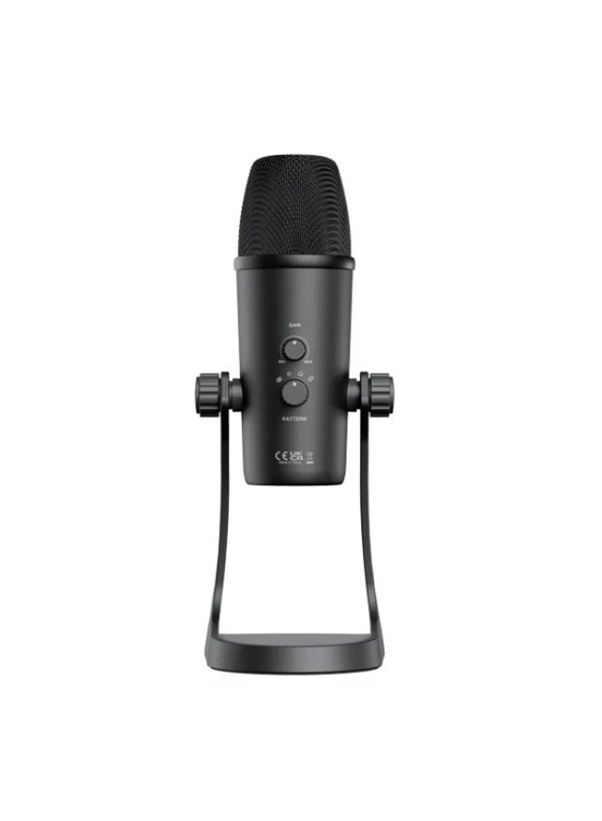 Boya BY-PM700 USB Desktop Microphone for PC with four pickup patterns, headphone output and volume control, ideal for podcasting, streaming and more. - Image 3