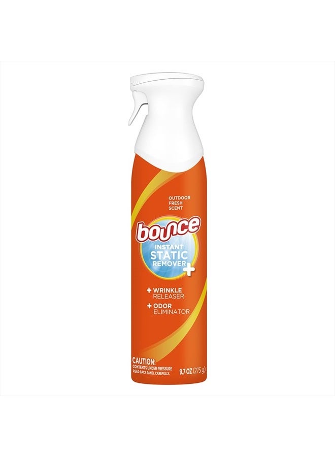 Bounce Anti Static Spray, 3 in 1 Instant Anti Static Spray & Instant Wrinkle Release, Odor Eliminator and Fabric Refresher Spray (9.7 Fl Oz, Pack of 1) - Image 1