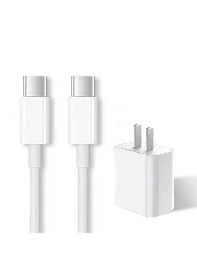 Suitable For Apple Ipadpro Tablet Computer 35W Charger Fast Punch Air4/11/12.9-inch Data Cable-Color:Upgrade 35W Head +2 M ]  - Image 1