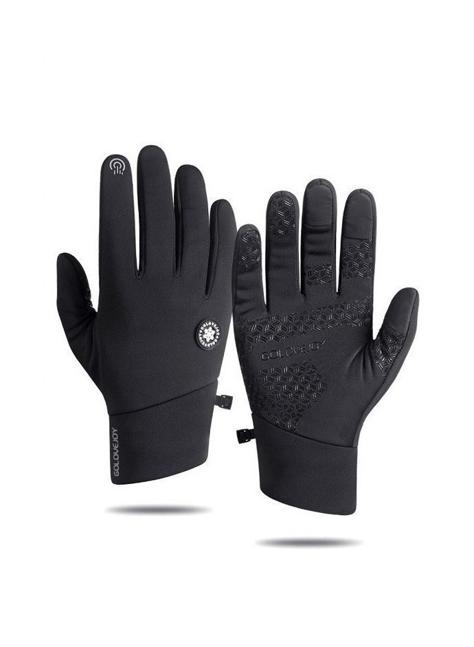 Golovejoy Men's Winter Riding Plush Gloves 