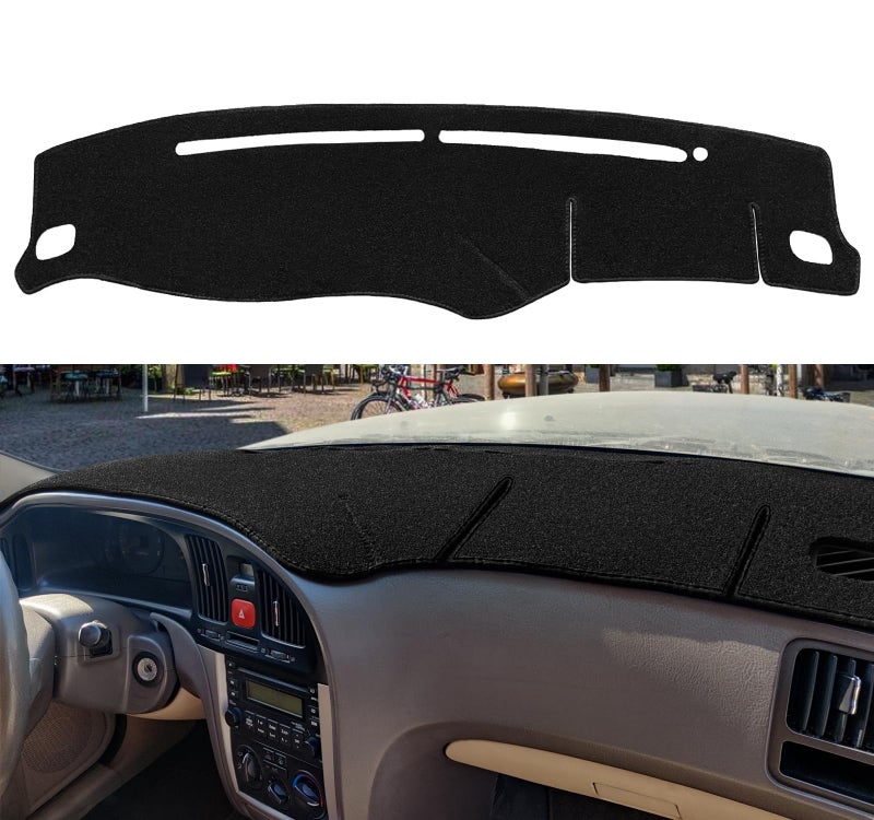 Fcovergurus Dash Cover Mat Custom Fit for Hyundai Elantra 20012006Dashboard Cover Pad Carpet Protector F121 Black
